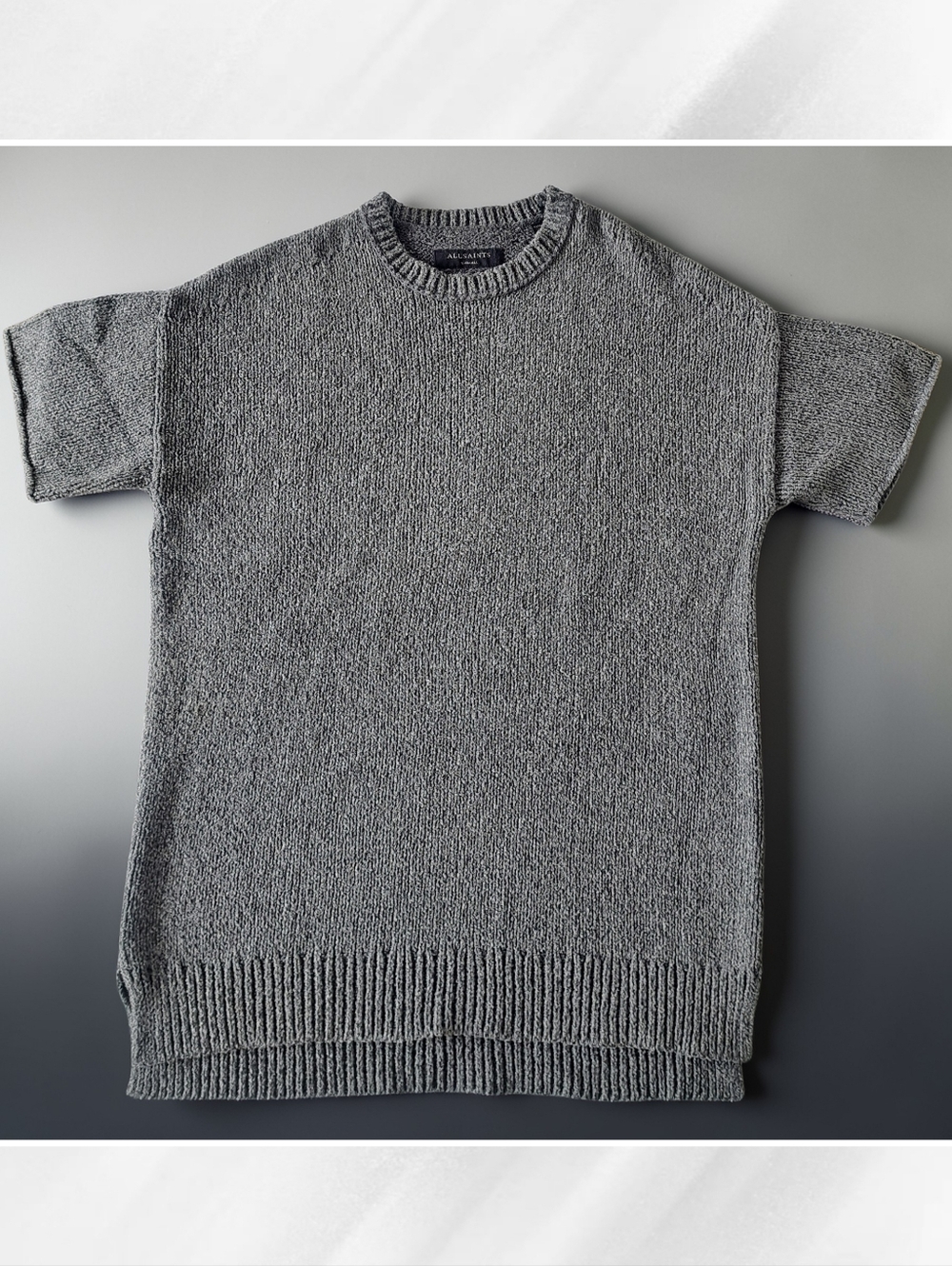 All Saints Grey Crewneck Sweater
